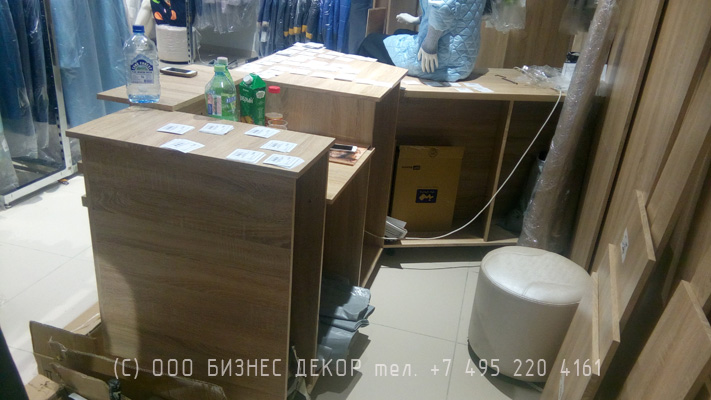 БИЗНЕС ДЕКОР. Мебель по индивидуальному заказу для магазина ELEMA (г. Москва)