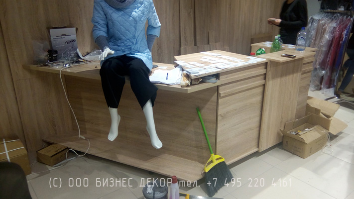 БИЗНЕС ДЕКОР. Мебель по индивидуальному заказу для магазина ELEMA (г. Москва)