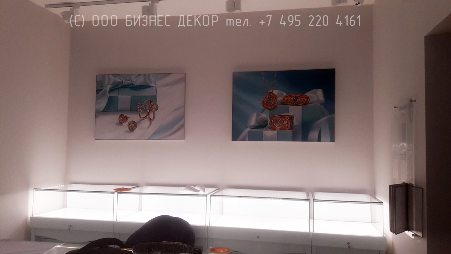 Бизнес Декор. Рекламное оформление салона ADAMAS в ТЦ «21 век» (г. Калуга)